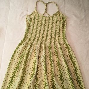 Banana Republic sexy silk green summer dress 4